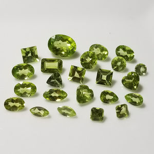 Peridot Gemstone Parcel ~16ctw Mixed Shape 23 Pcs